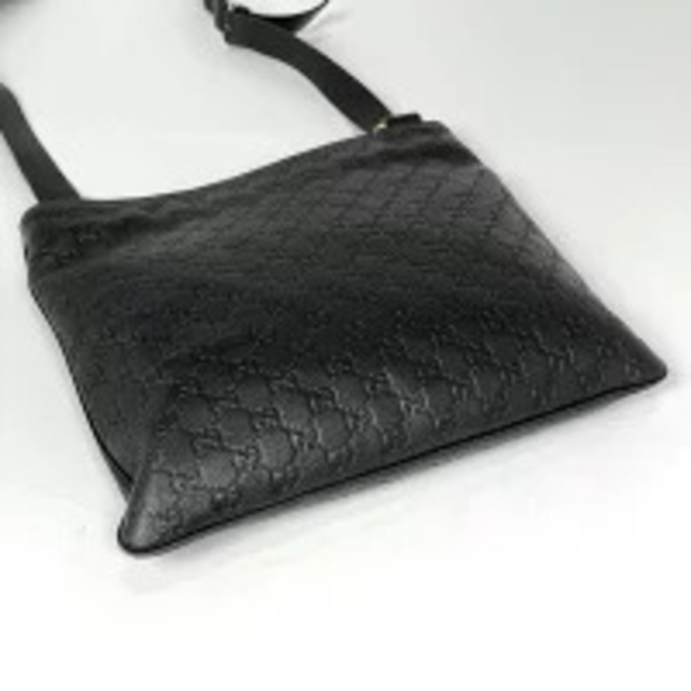 Gucci Signature ssima GG Shoulder Crossbody Shima Leather Bag ssima